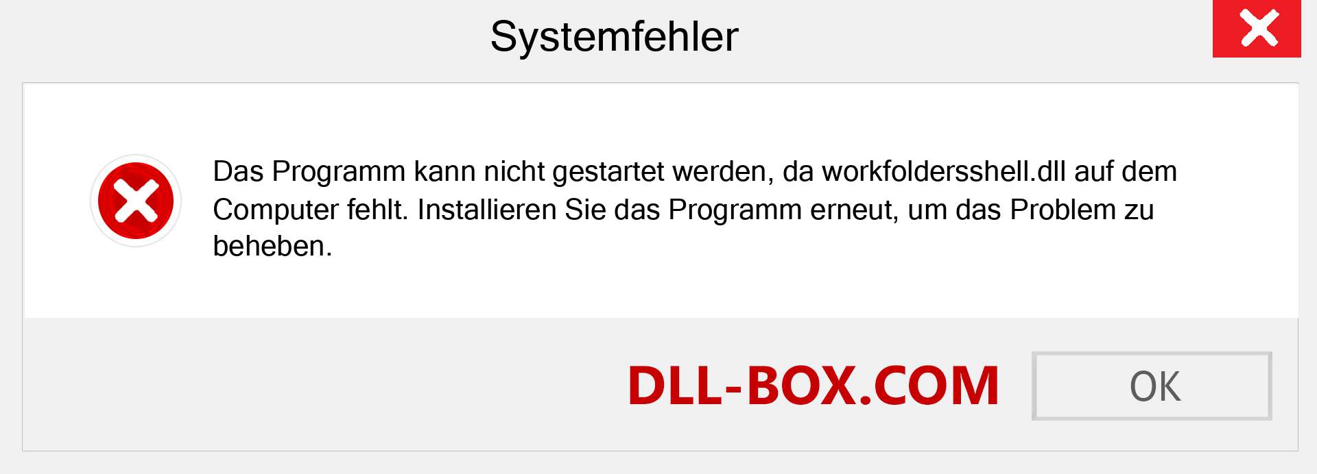 workfoldersshell.dll-Datei fehlt?. Download für Windows 7, 8, 10 - Fix workfoldersshell dll Missing Error unter Windows, Fotos, Bildern